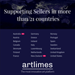 Artlimes supporting Sellers in more than 21 countries