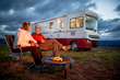 "Over time, your vacation budget goes a lot further in a Winnebago," says WinnebagoLife.com editor Don Cohen, here with wife Terry.