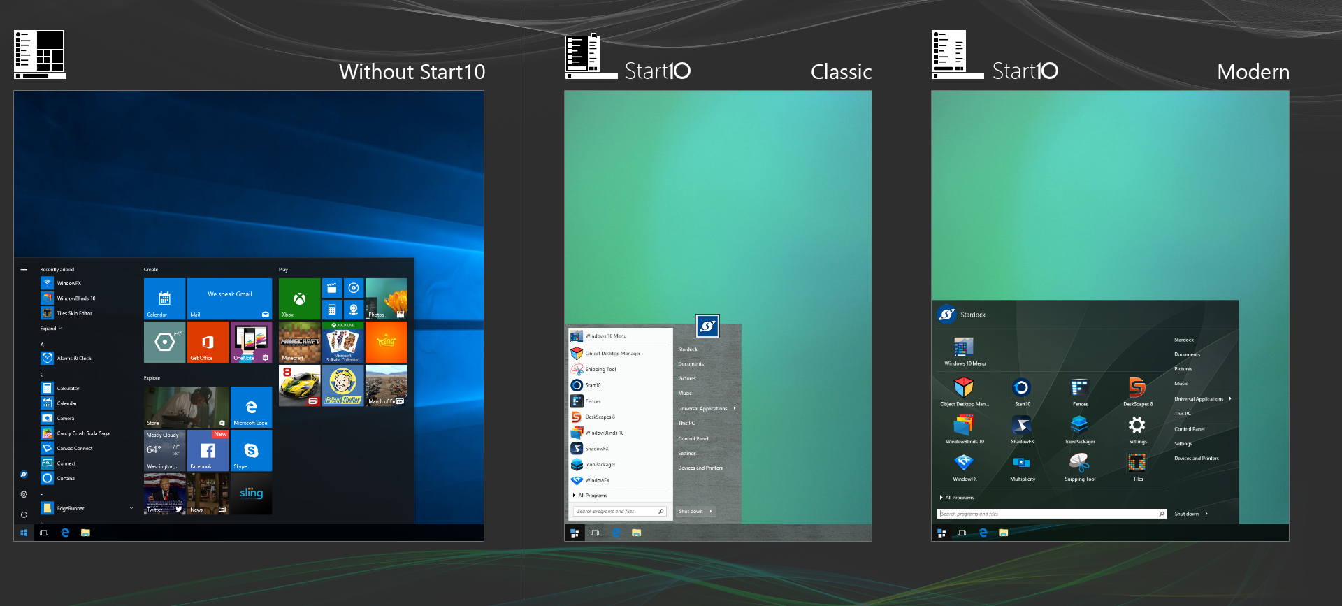 customize windows 10 start menu steam