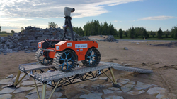 The Argo J5 rover, which will be used during Mission Control Academy this summer, will be controlled by students in remote classrooms around the world during summer 2017, as it navigates the Canadian Space Agency's Mars Yard.