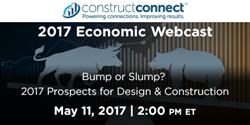 ConstructConnect's 2017 Economic Webcast is scheduled for May 11, 2017
