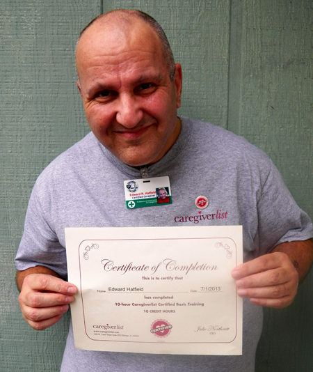 Caregiver Ed with Caregiverlist Training Certificate