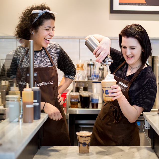 Peet's Coffee Employee Teamwork