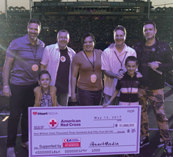 The California Earthquake Authority and iHeartMedia presented a check to the American Red Cross for $171,250, bringing the six-year total raised by the Get Prepared, California! Auction to $1,060,355.