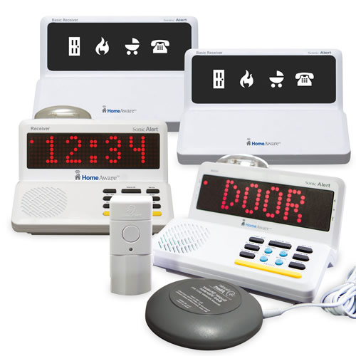 HomeAware signaling systems alert the deaf and hard of hearing to household alerts.