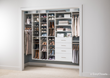 EasyClosets Adjustable Shoe Organizer provides organization for every pair in one place to improve visibility, adjusts easily as shoes and seasons change, and maximizes use of vertical storage space.