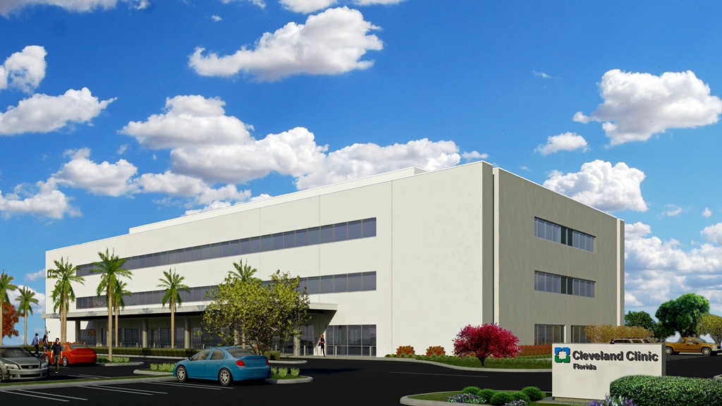 Artist rendering of the Cleveland Clinic Family Health Center in Coral Springs, Fla.
