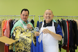 Vocational students with special needs work at TERI Inspired Resale