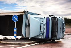 A truck accident which could have been prevented if a limiter was installed