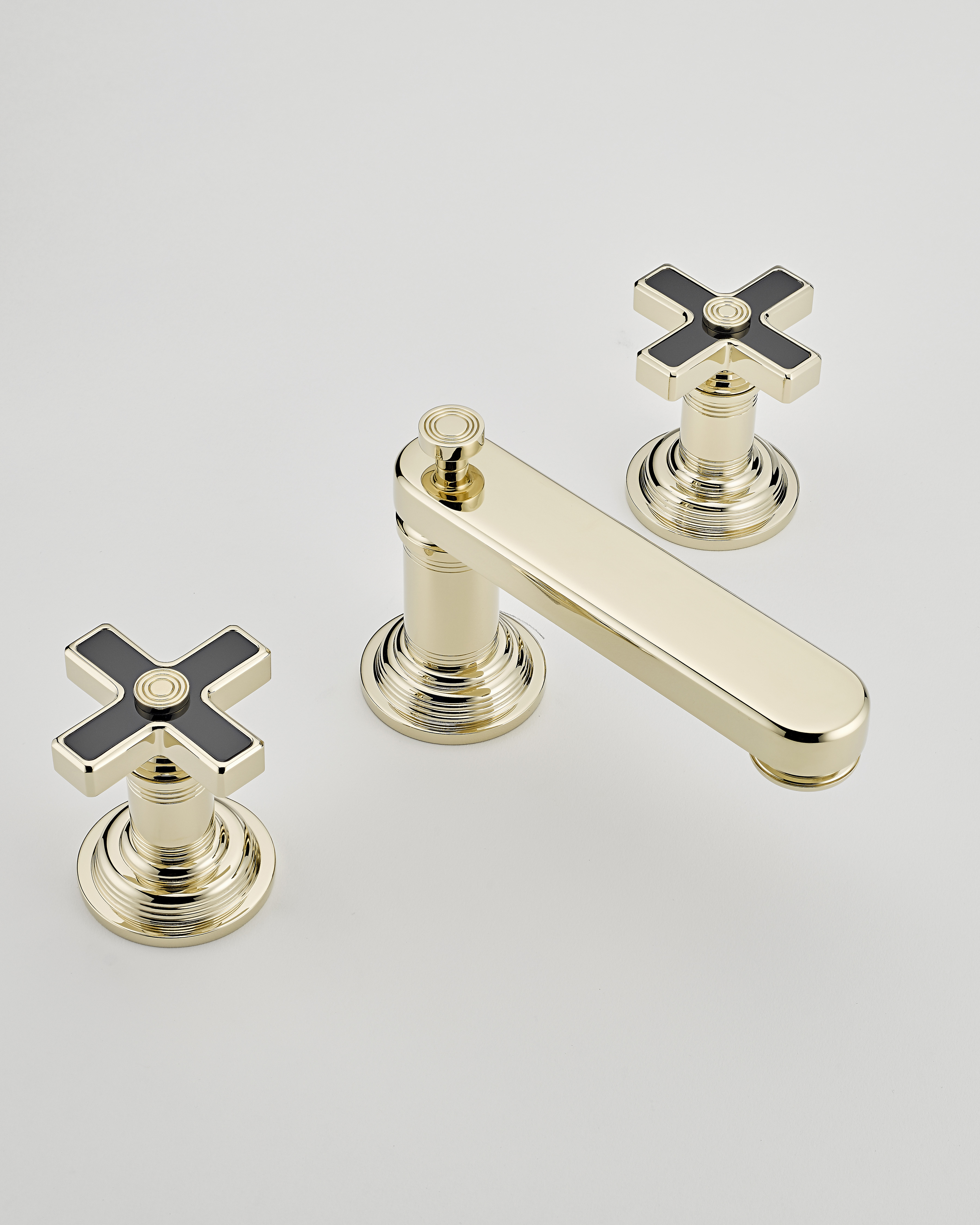 Both lines are offered in finishes including chrome, nickel, rhodium silver and soft gold