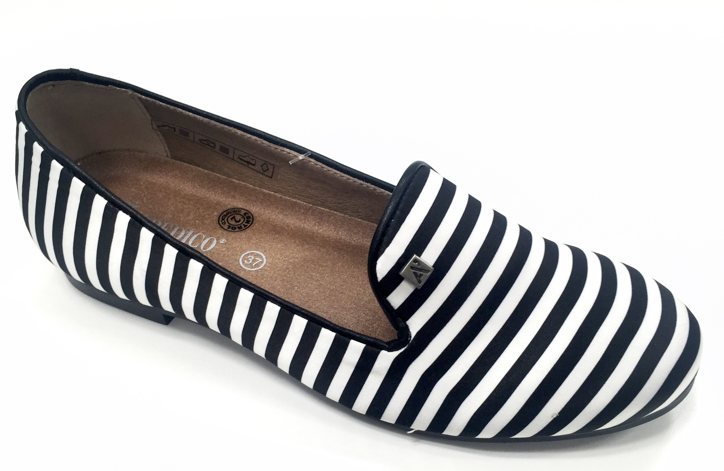 Stripe Ballet Flats