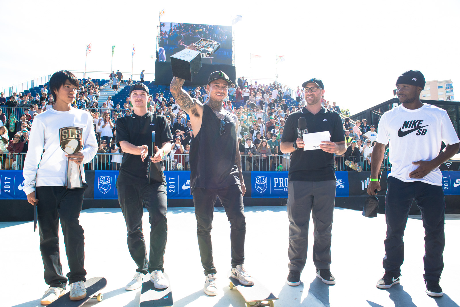 Monster Energy’s Nyjah Huston Takes 1st Place at the SLS Nike SB Pro Open in Barcelona