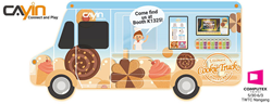 CAYIN Technology brings a food truck to showcase the importance of location-based digital signage in food and Beverage industry at this year’s COMPUTEX.