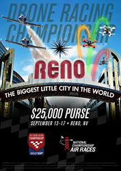 The nation's largest and most comprehensive drone racing championship will be held at the National Championship Air Races in Reno, Nevada.