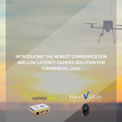 SkyHopper PRO UAV Data Link and NextVision lightweight dual channel camera