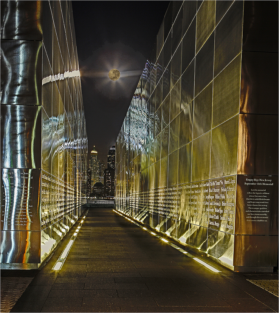 The "Empty Sky," New Jersey's official 9/11 Memorial. Photo credit:  Martin Joffe