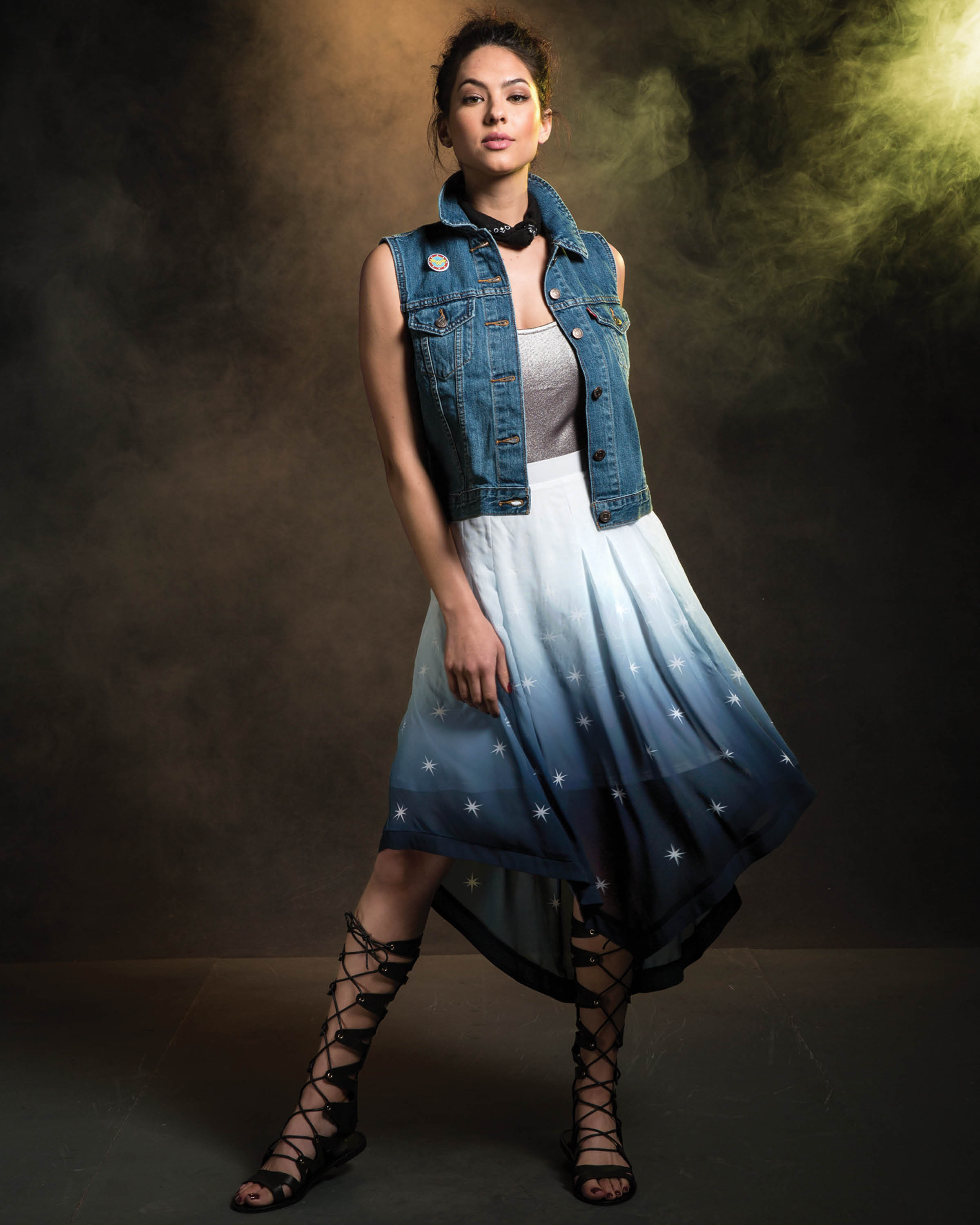 Wonder Woman has now inspired her own collection of fangirl fashion, courtesy of powerhouse & lifestyle brand Her Universe. Part of the collection includes this Ombre High-Lo Skirt.