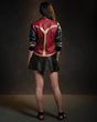 Wonder Woman has now inspired her own collection of fangirl fashion, courtesy of powerhouse & lifestyle brand Her Universe. Part of the collection includes this Wonder Woman Moto Jacket (back).