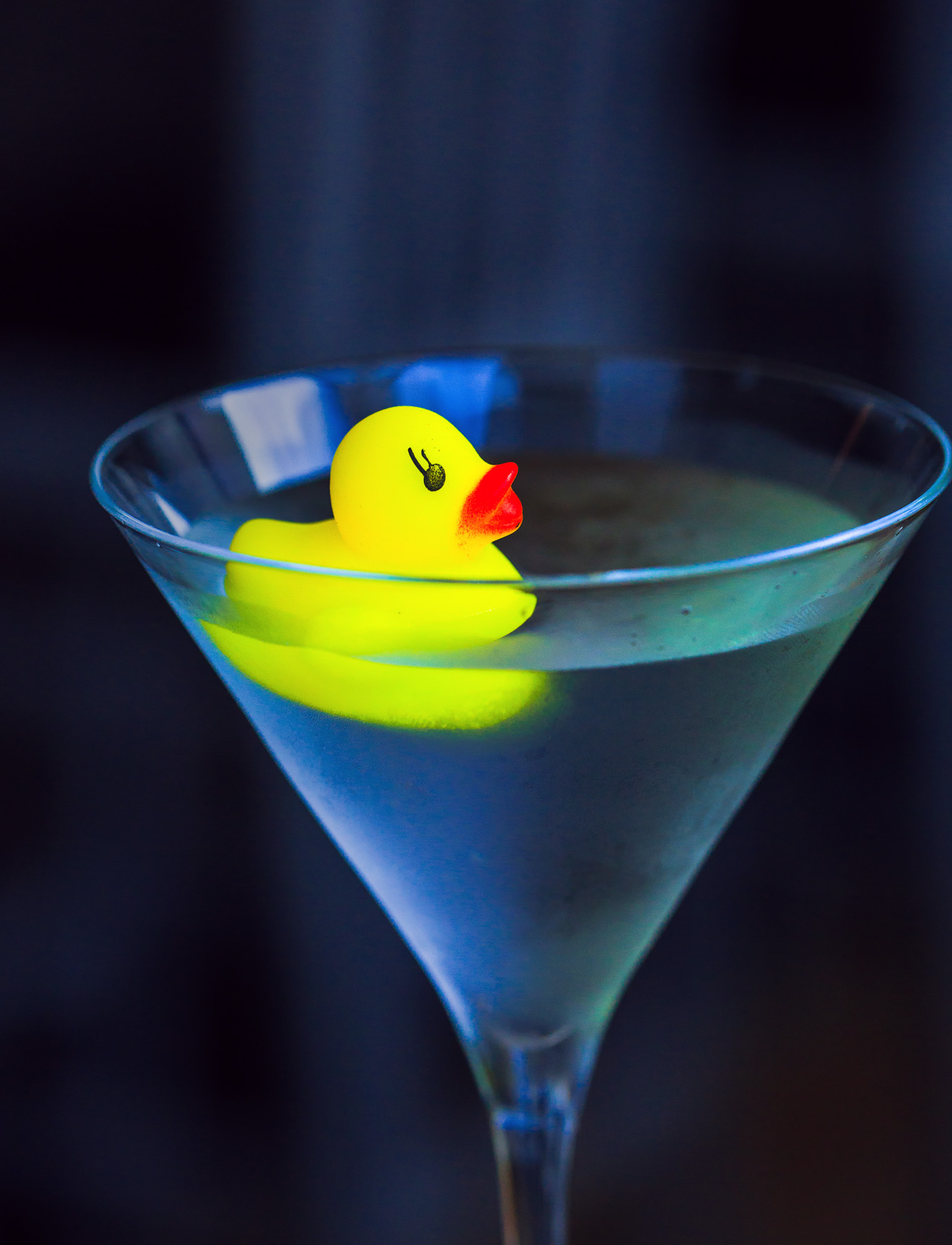 The "Bathtub Martini", part of Bottlest bar's new cocktail mixology program, is topped with a rubber ducky.