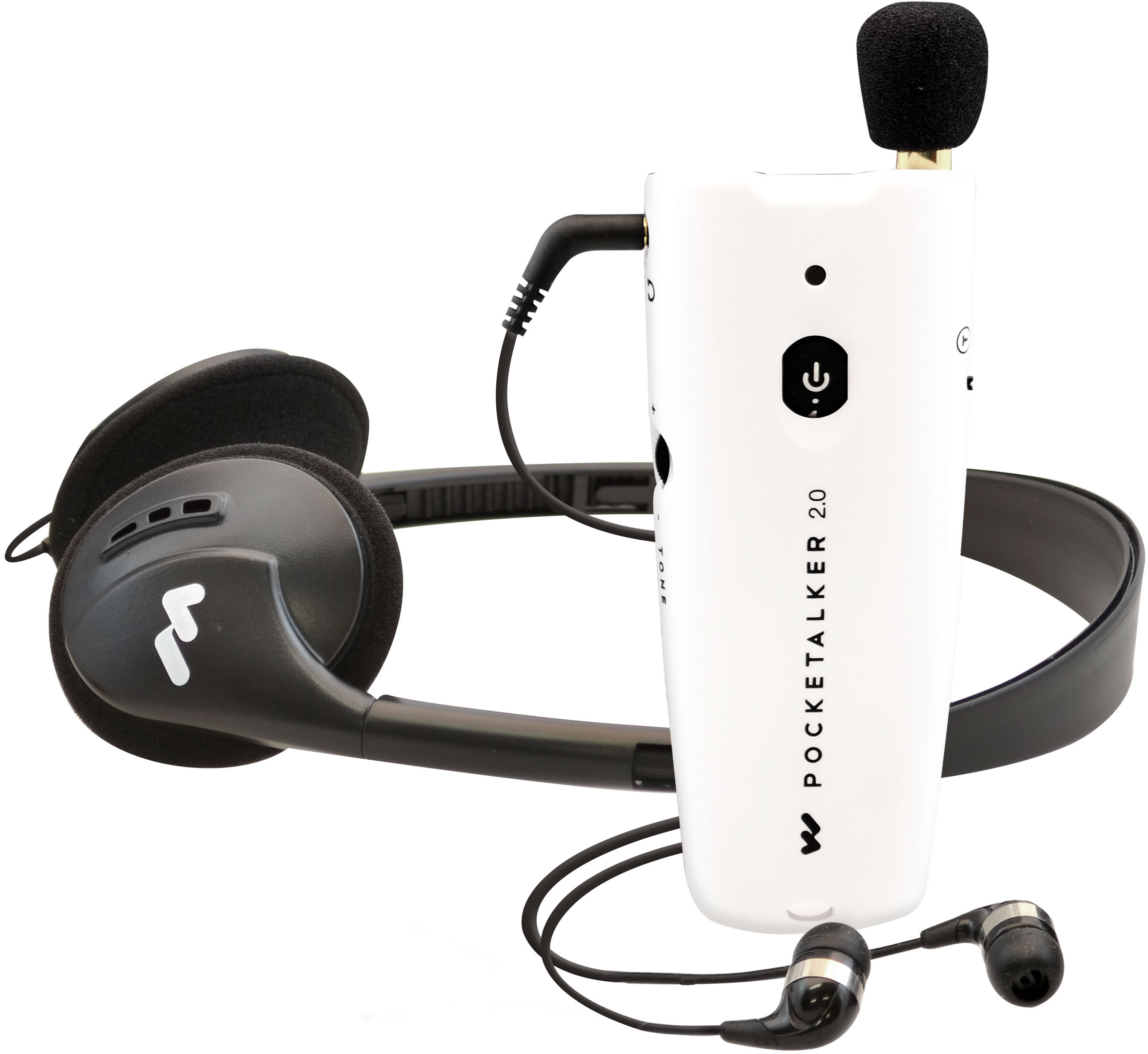 The Williams Sound Pocketalker 2.0 personal amplifier helps you hear conversations better.