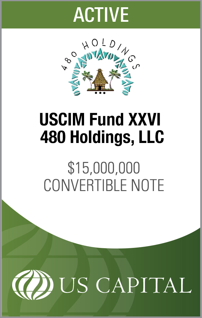 US Capital Engaged in $15M Convertible Note for 480 Holdings, LLC