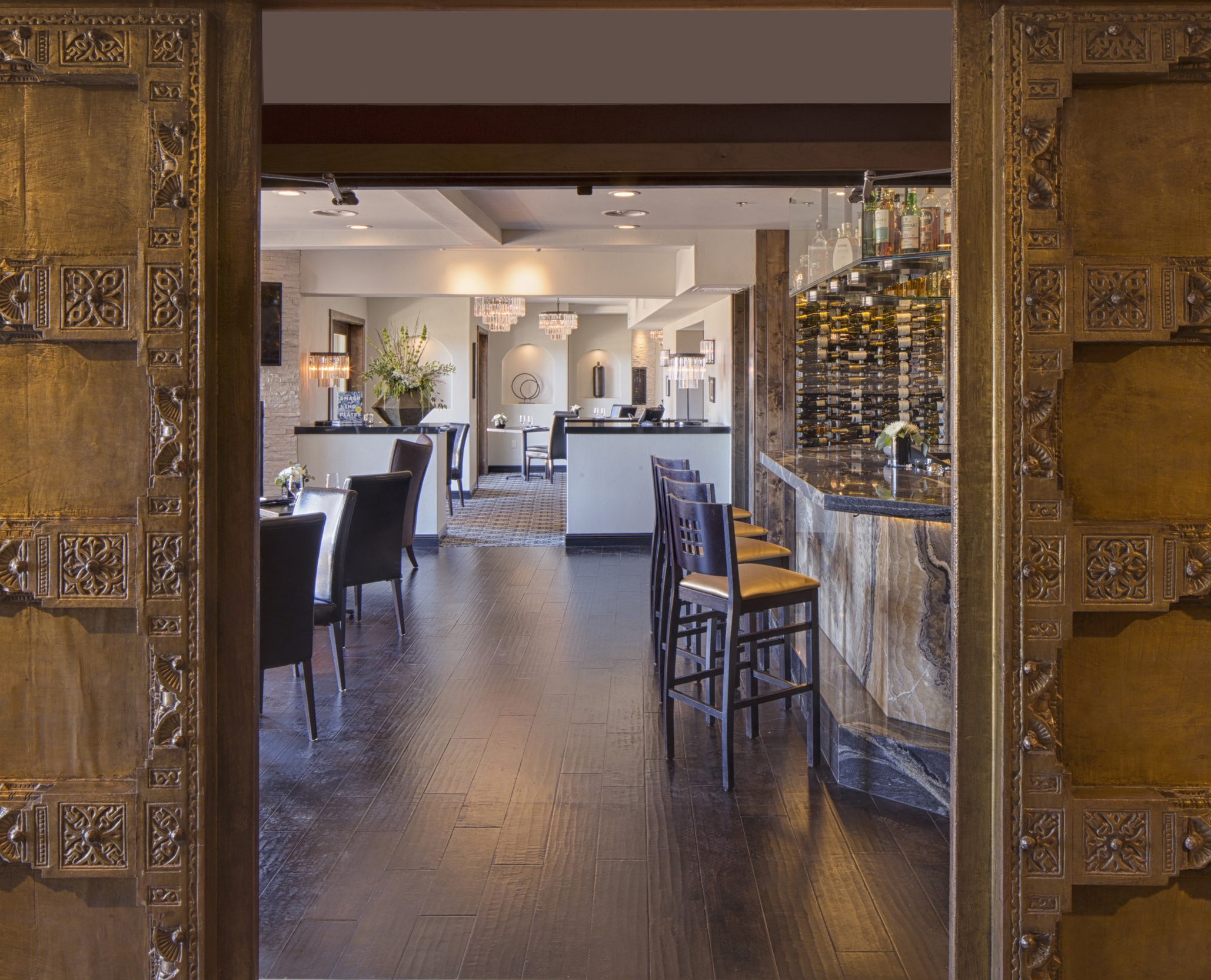 Old World European doors open onto Jimmy’s at The Landing, known for its fresh take on Mediterranean cuisine that won the restaurant top honors in the 2017 Best of Tahoe “Fine Dining" category.