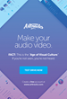 Make your audio video