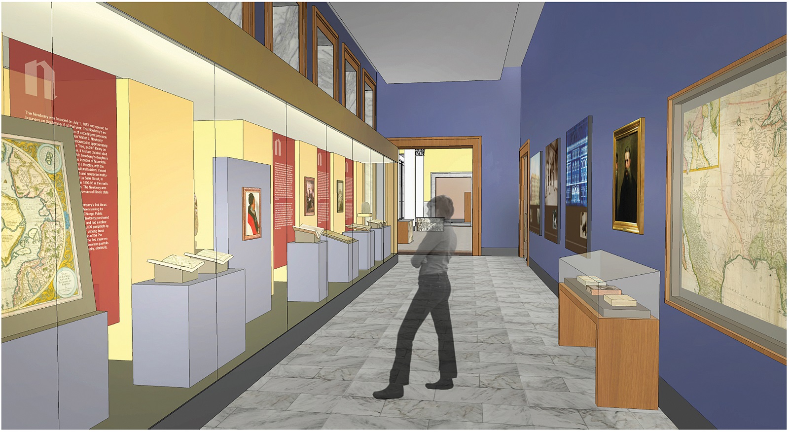 A permanent exhibition gallery will showcase collection highlights.