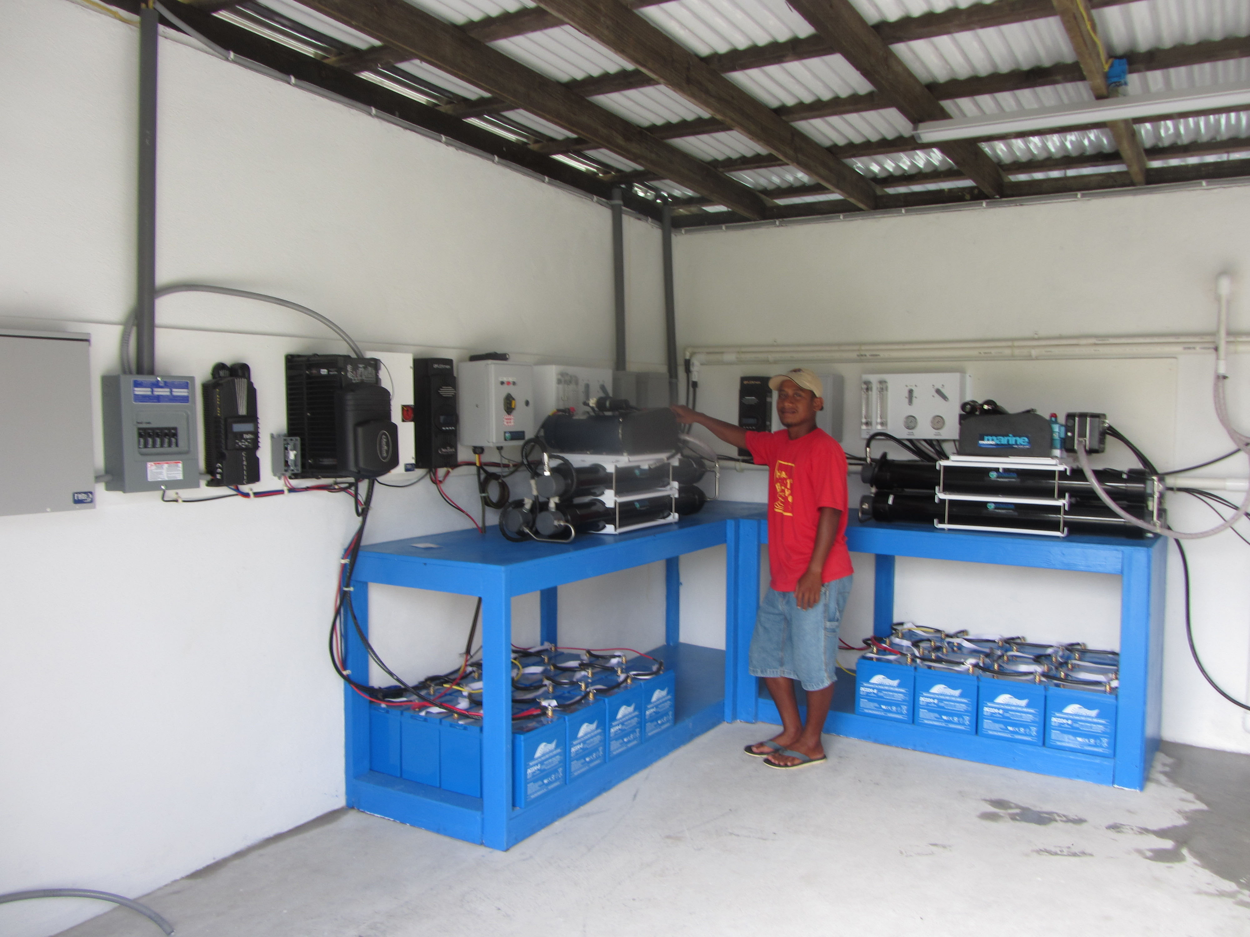 Kili Island Solar/Wind Powered R.O. Plant with local Operator trained by Moana Marine.