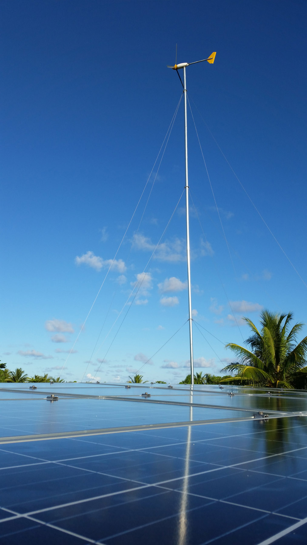 Solar/Wind Installation for R.O. Plant on remote Kili Island, Marshall Islands