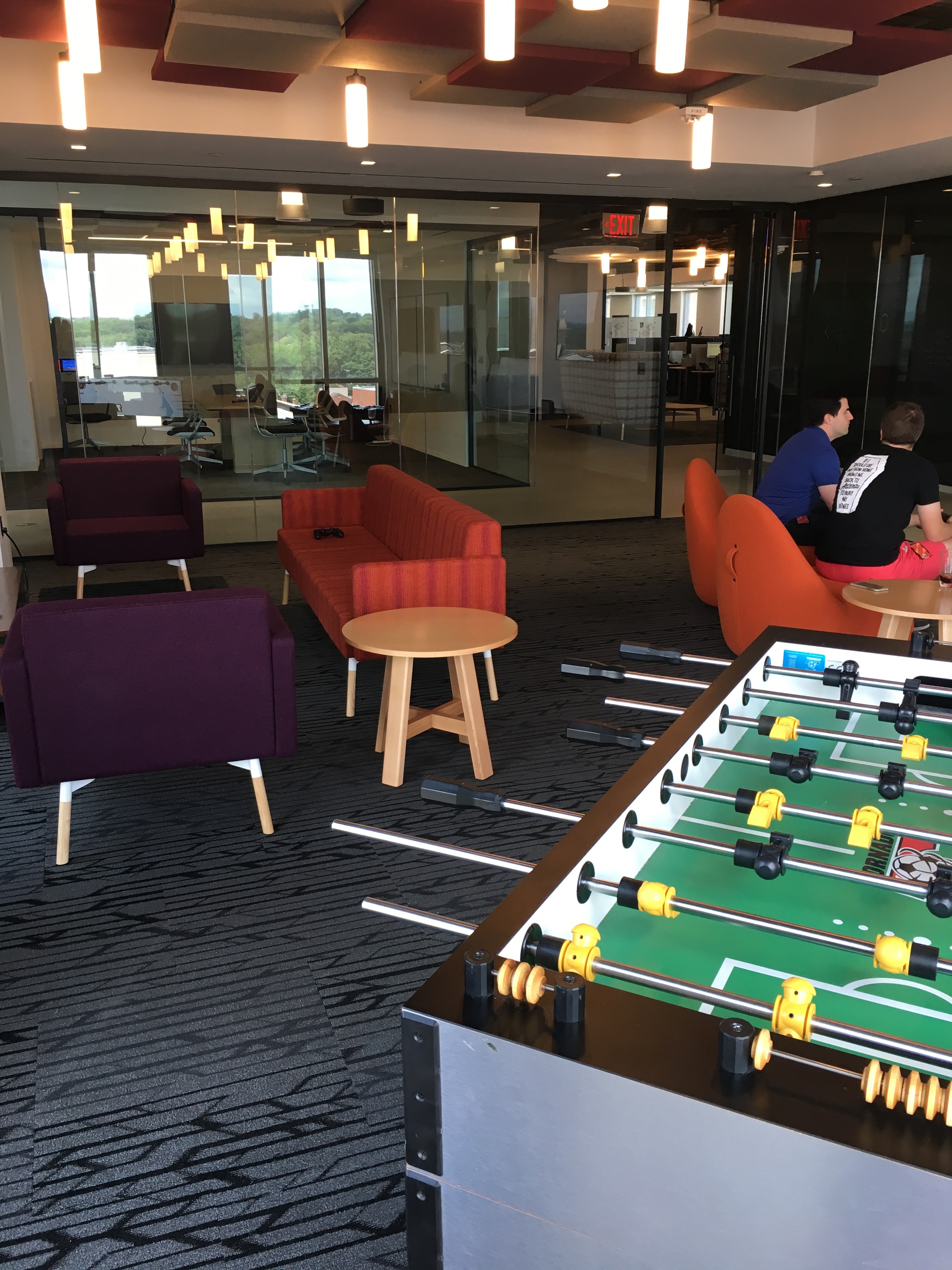 One of the game rooms at APT's new office