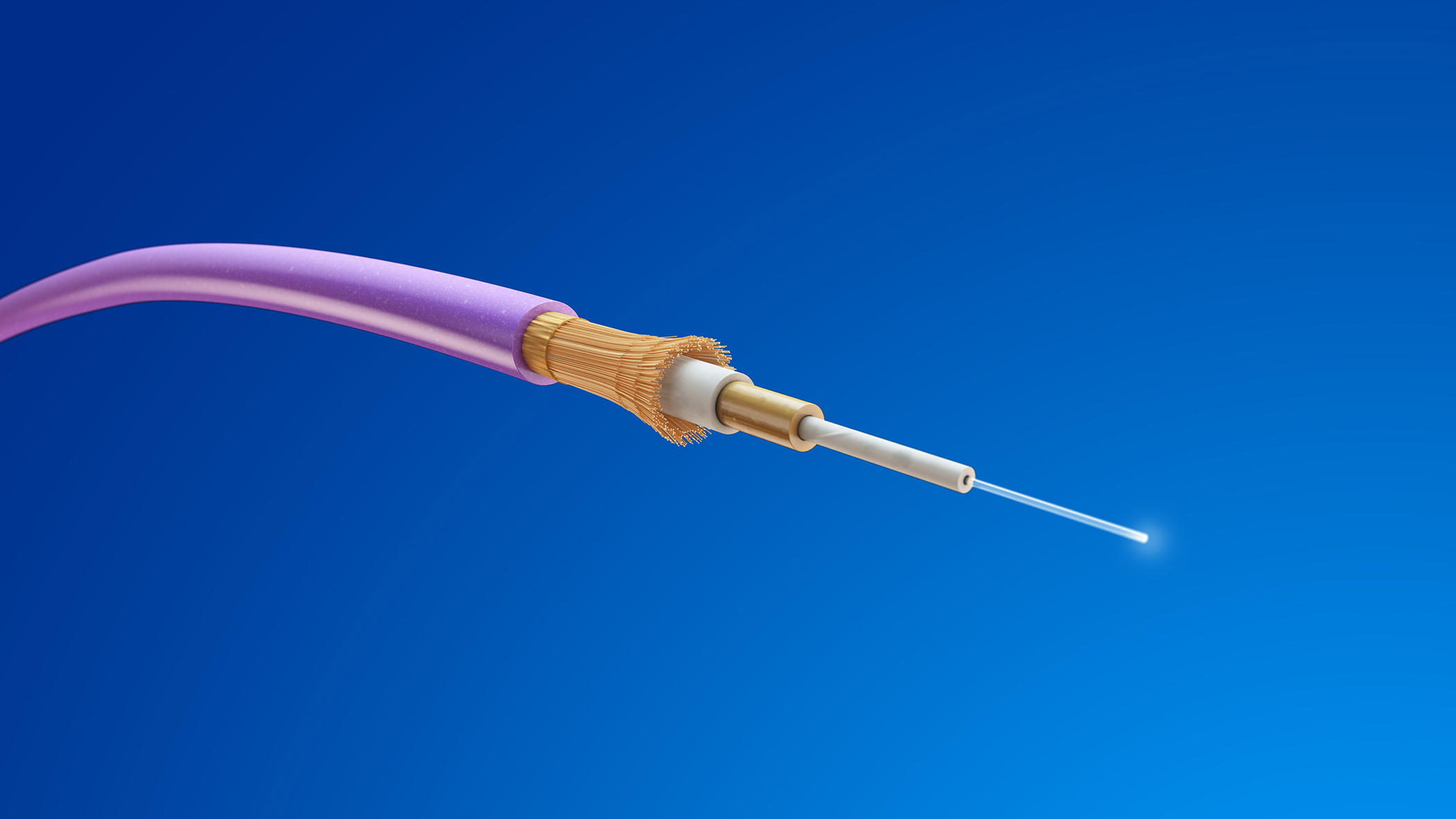 GORE® Aerospace Fiber Optic Cables, 1.8 mm Simplex version