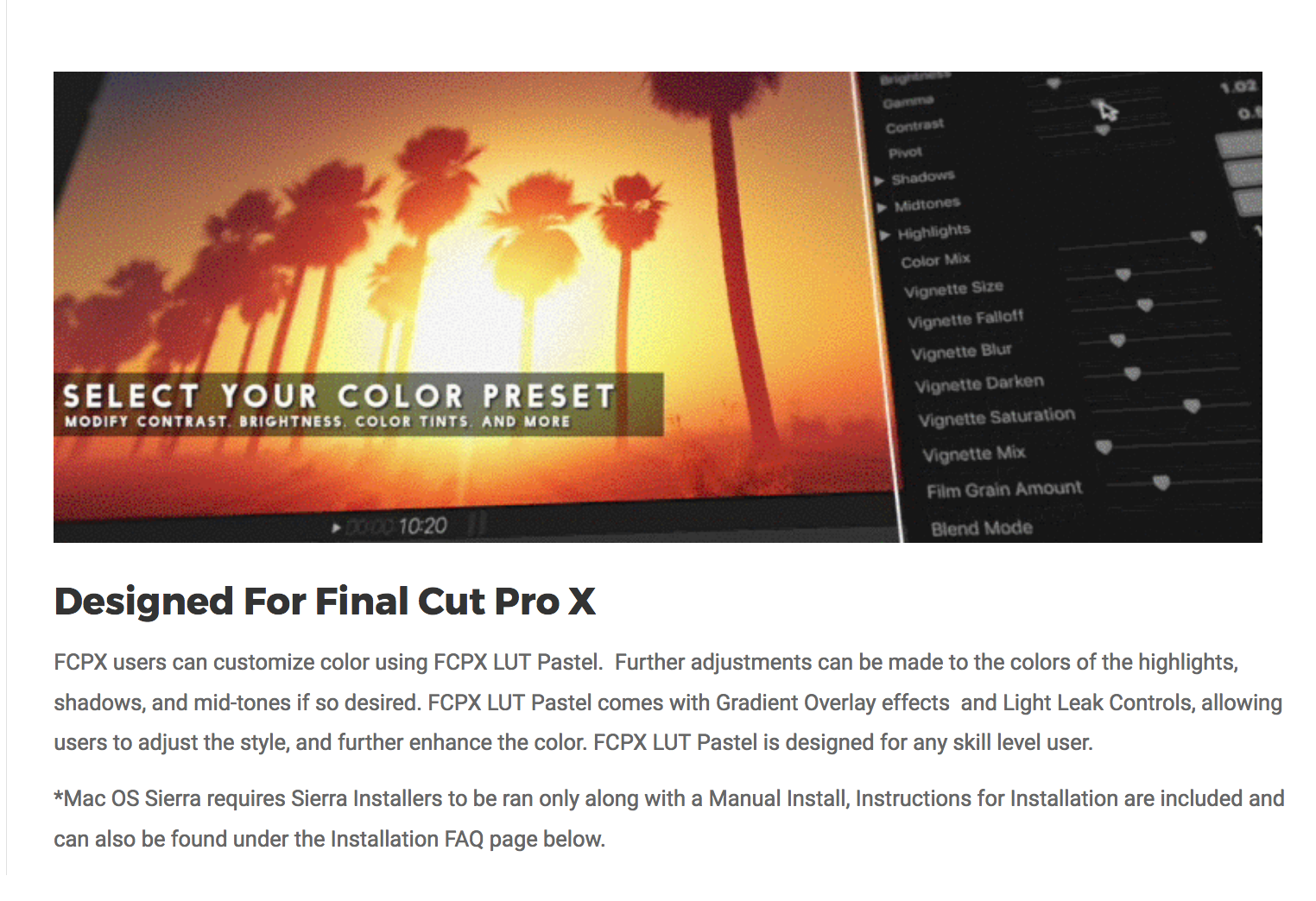 Final Cut Pro X Effects - FCPX LUT Pastel - Pixel Film