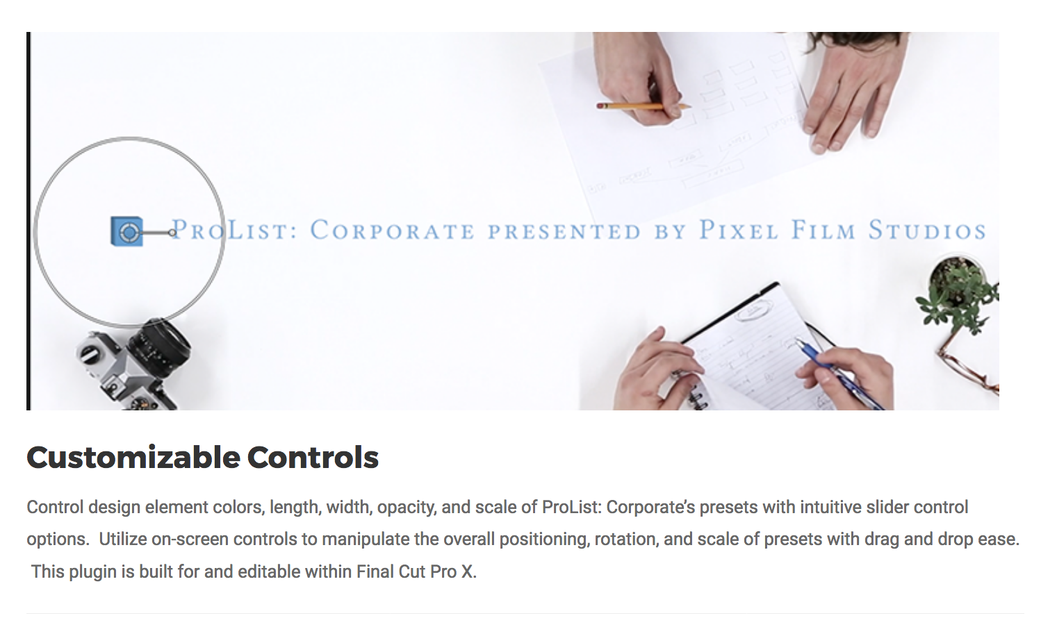 Pixel Film Studios Plugins - ProList Corporate - FCPX Effects