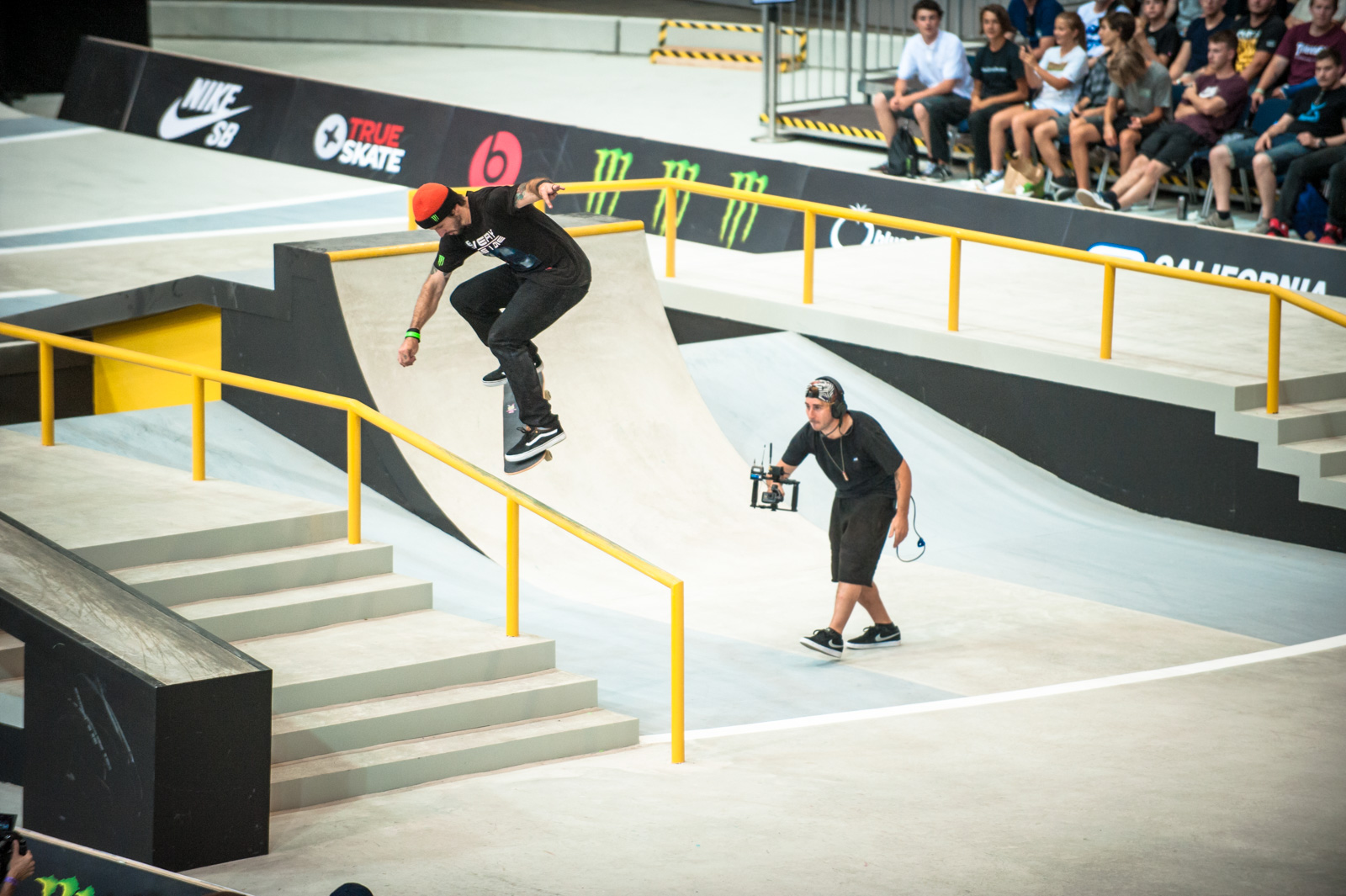 Monster Energy's Chris Cole at Street League Skateboarding Nike SB World tour Munich
