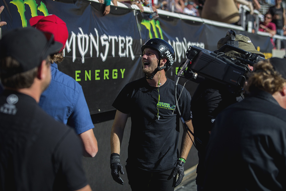 Monster Energy's Brian Fox Takes Third Place in BMX Triple Hit at the Nitro World Games in Salt Lake City
