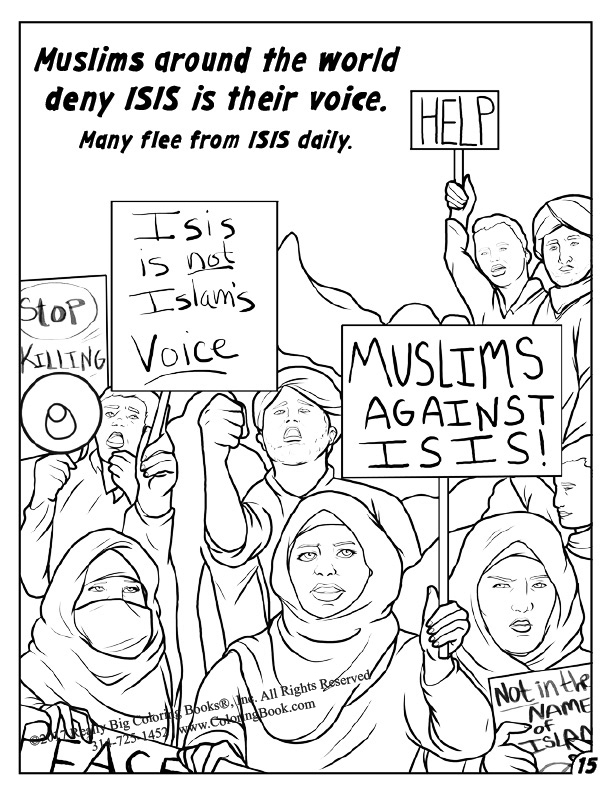 Anti-ISIS Comic Coloring Book