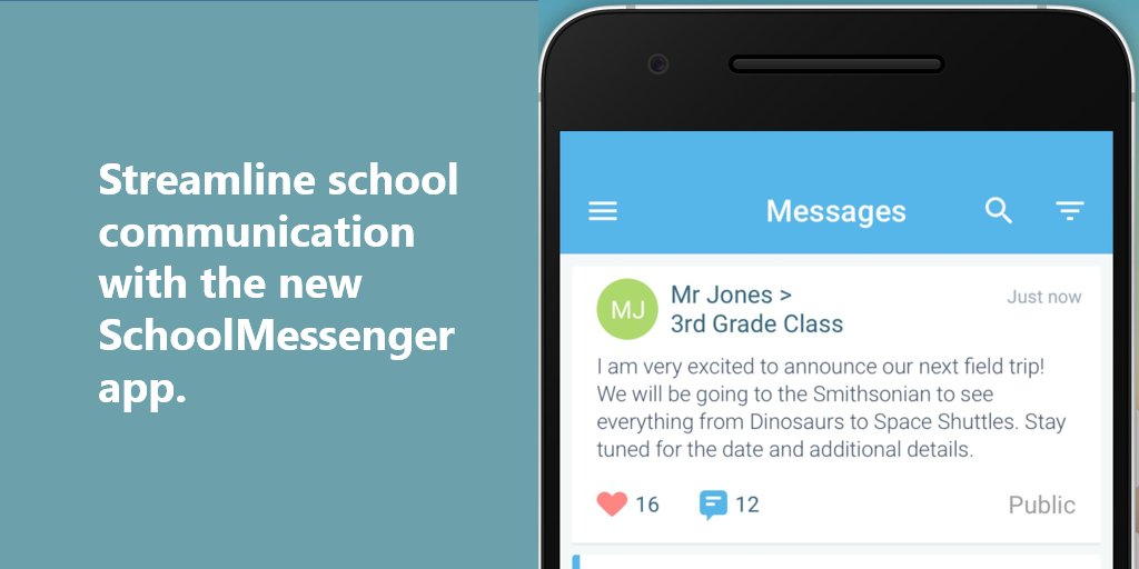 SchoolMessenger app messages