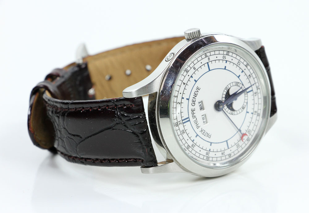 Gentleman's 18K White Gold Patek Philippe Wrist Watch