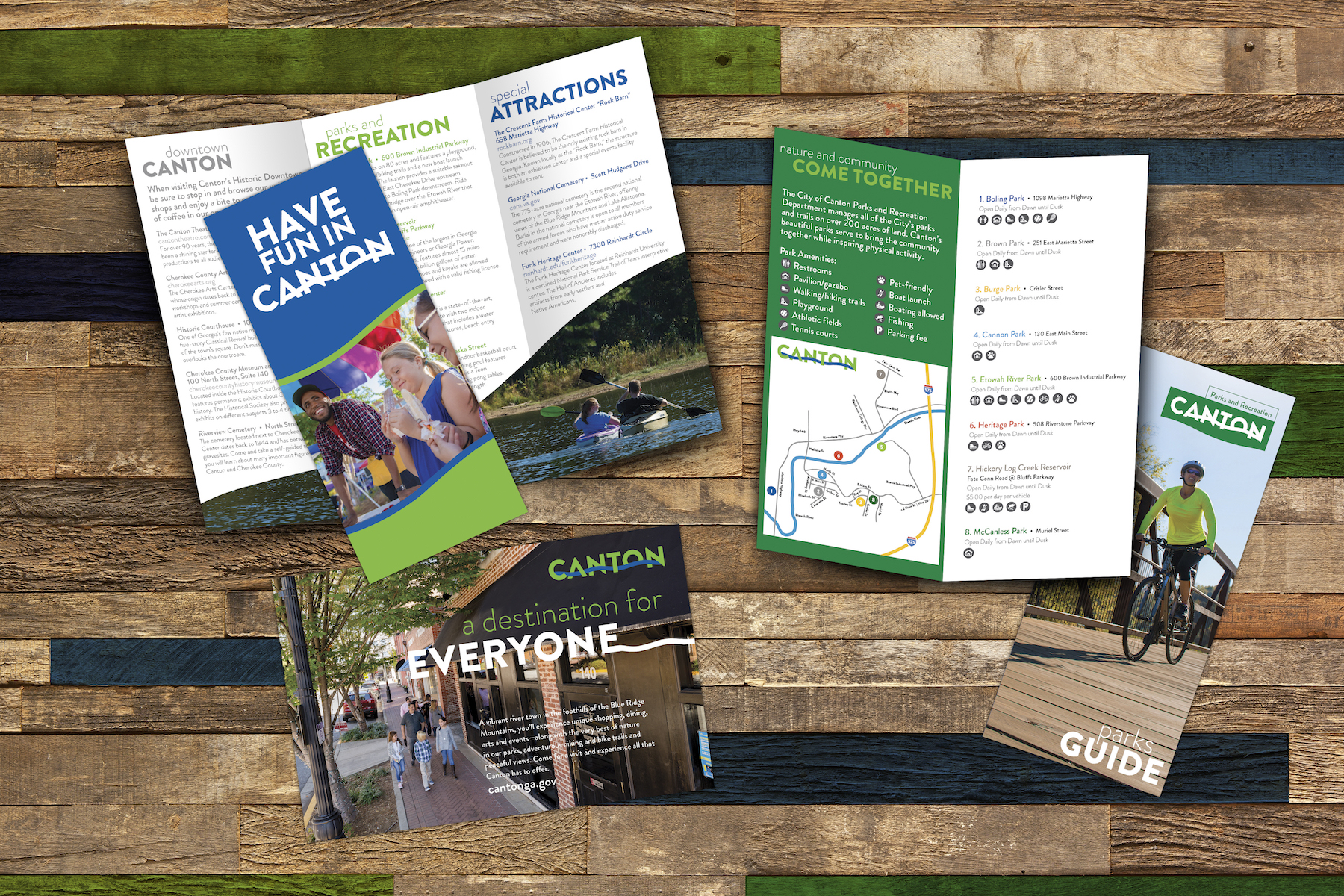 City of Canton Parks & Recreation Branding Materials Designed By id8