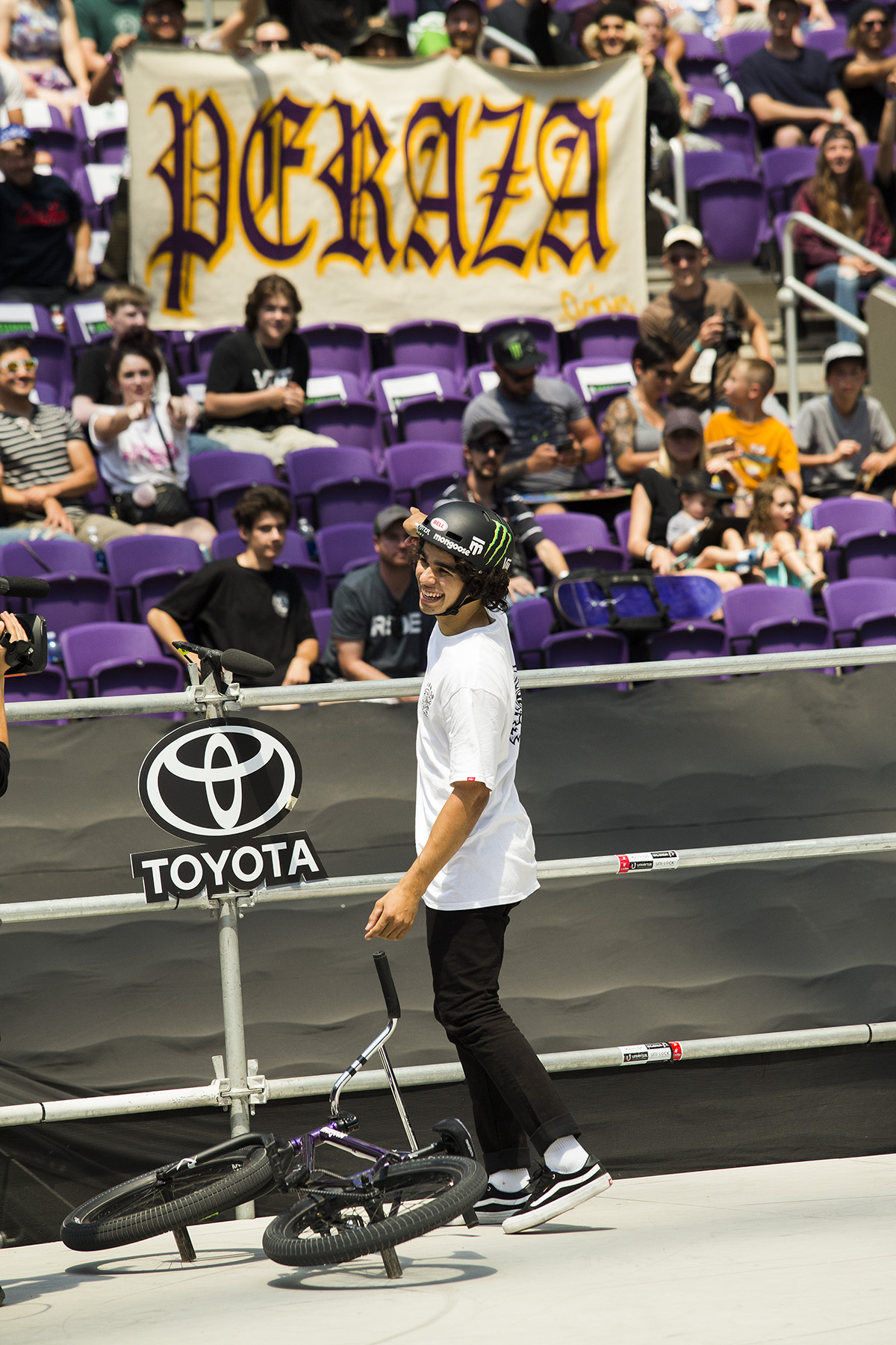 Monster Energy's Kevin Peraza Wins Gold in BMX Park at X Games Minneapolis 2017