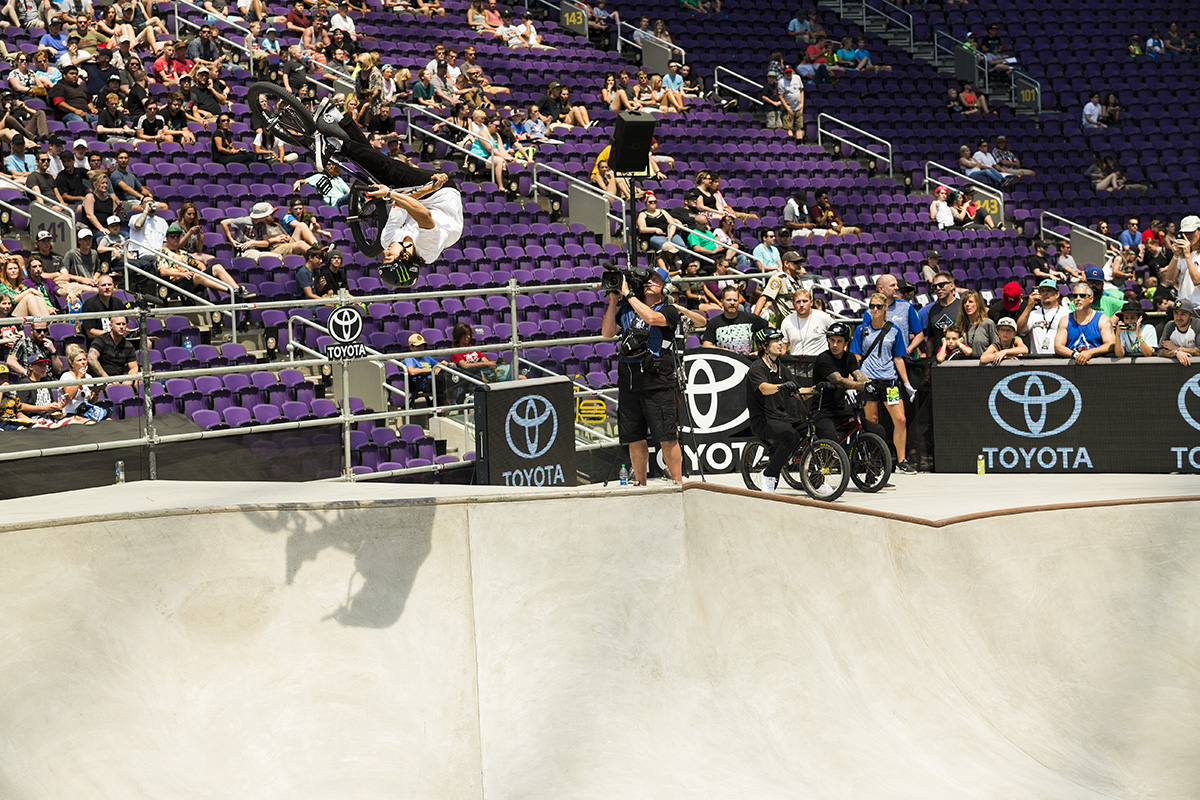 Monster Energy's Kevin Peraza Wins Gold in BMX Park at X Games Minneapolis 2017