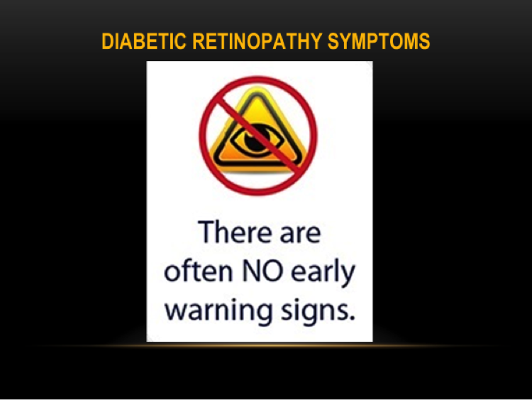 Yearly examinations are helpful in detecting diabetic retinopathy early to help maintain vision.