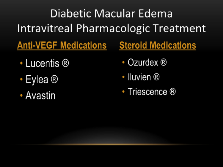 Medications, laser and surgery can maintain or improve vision in most diabetic patients. Blindness from diabetes has nearly been eliminated with proper care.