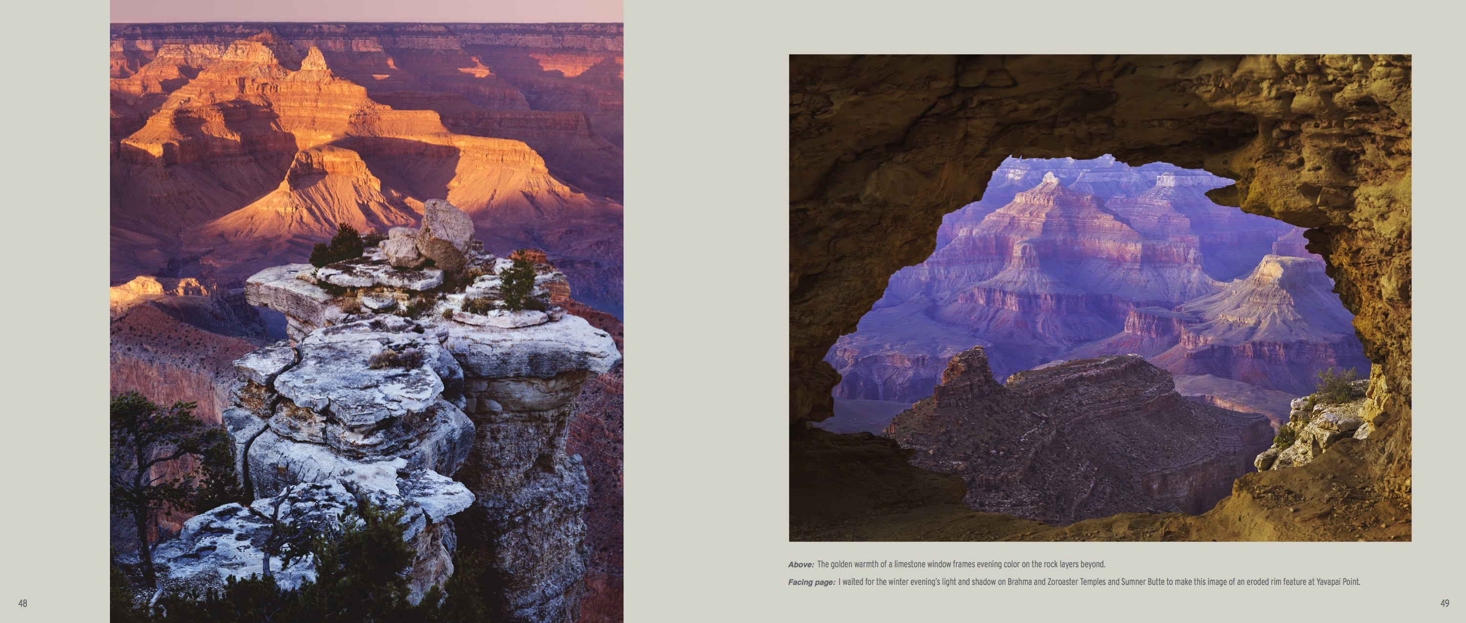 Yavapai Point p. 48 from David Muench's Timeless Moments: Grand Canyon National Park