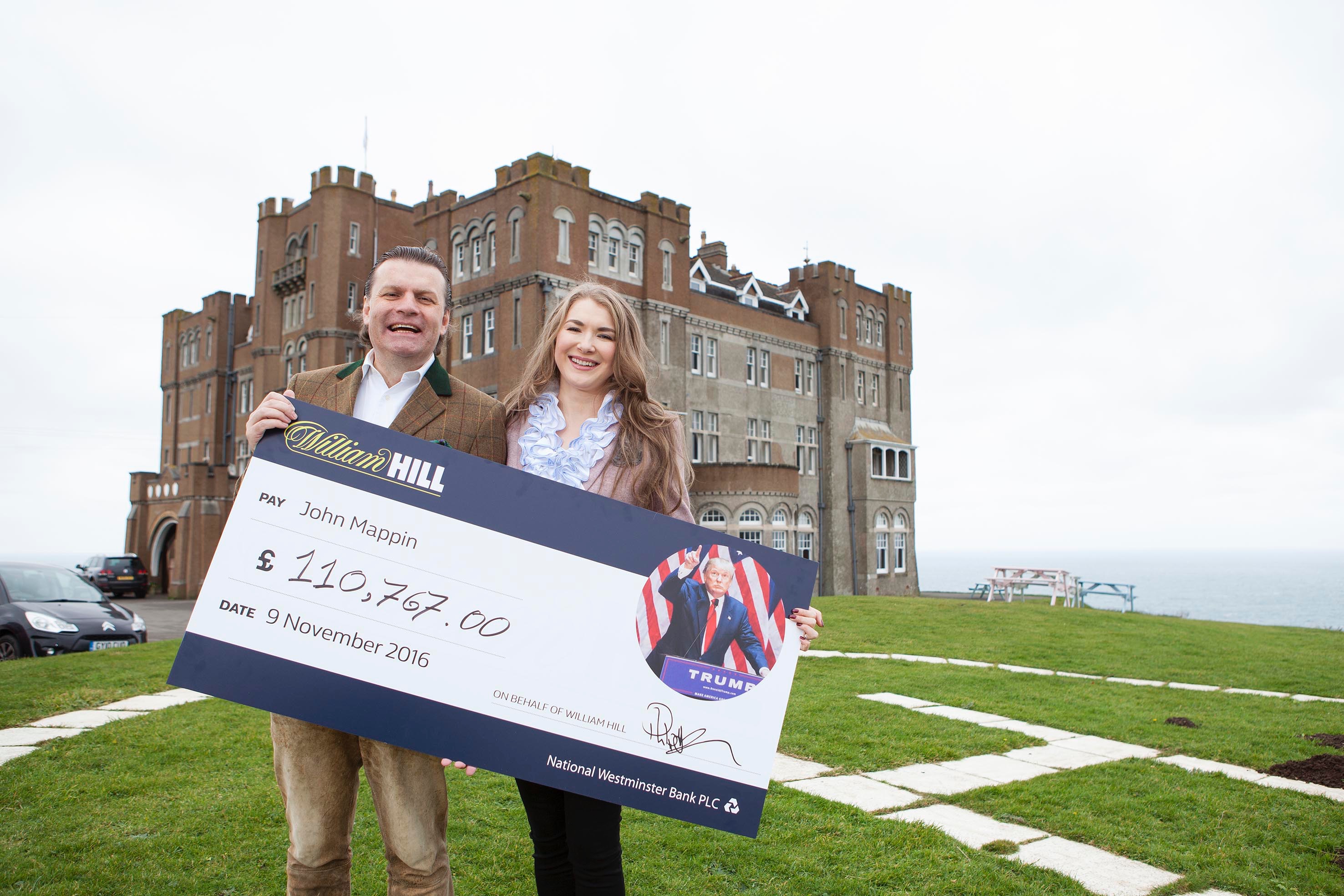 John and Irina Mappin At Camelot Castle - With £110,767 Winnings.