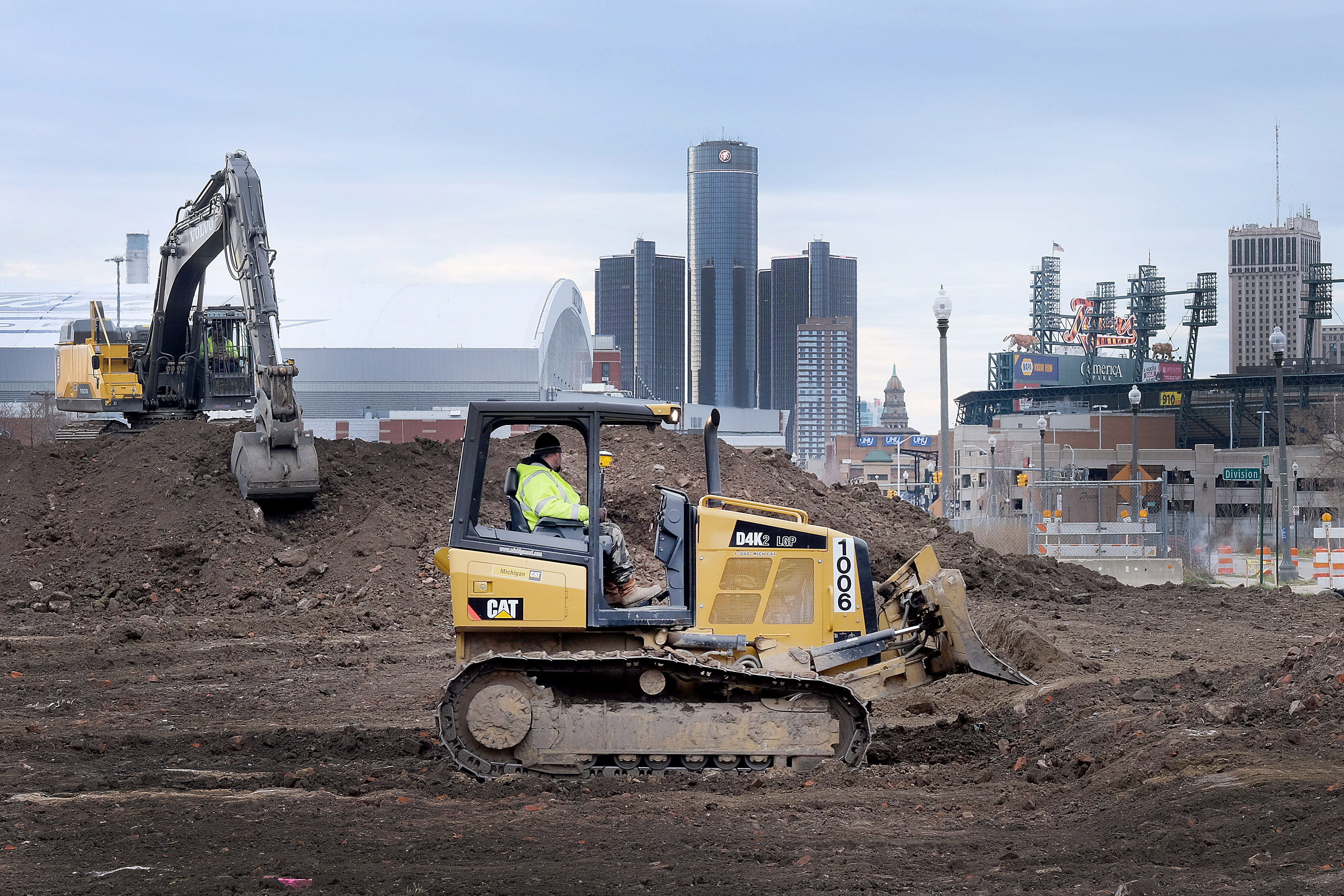 The RBV Contracting crew at the Brush Park City Modern Development site.