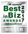 Best in Biz Awards 2017 International silver winner logo