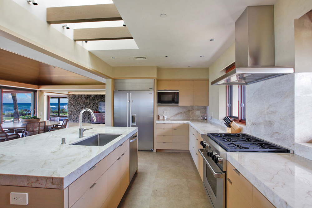 Gourmet kitchen at Nanea will inspire the best island meals.
