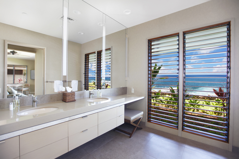 All bedroom suites have a full bath with oceanfront view.